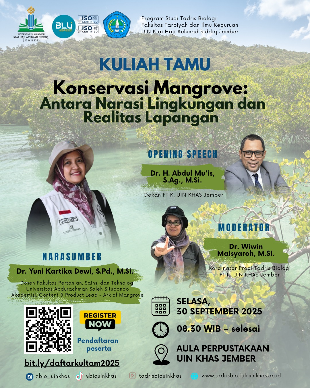 KULIAH TAMU TADRIS BIOLOGI UIN KHAS JEMBER 2025